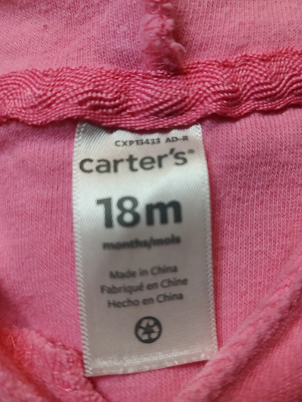 Carter's Pink Hooded Kids Poncho Top